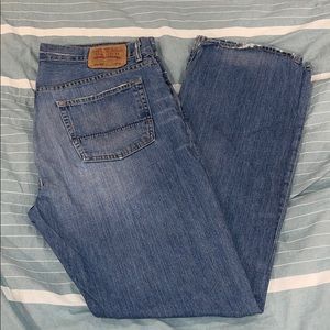 A&F jeans 34x34. Lightly distressed, button fly